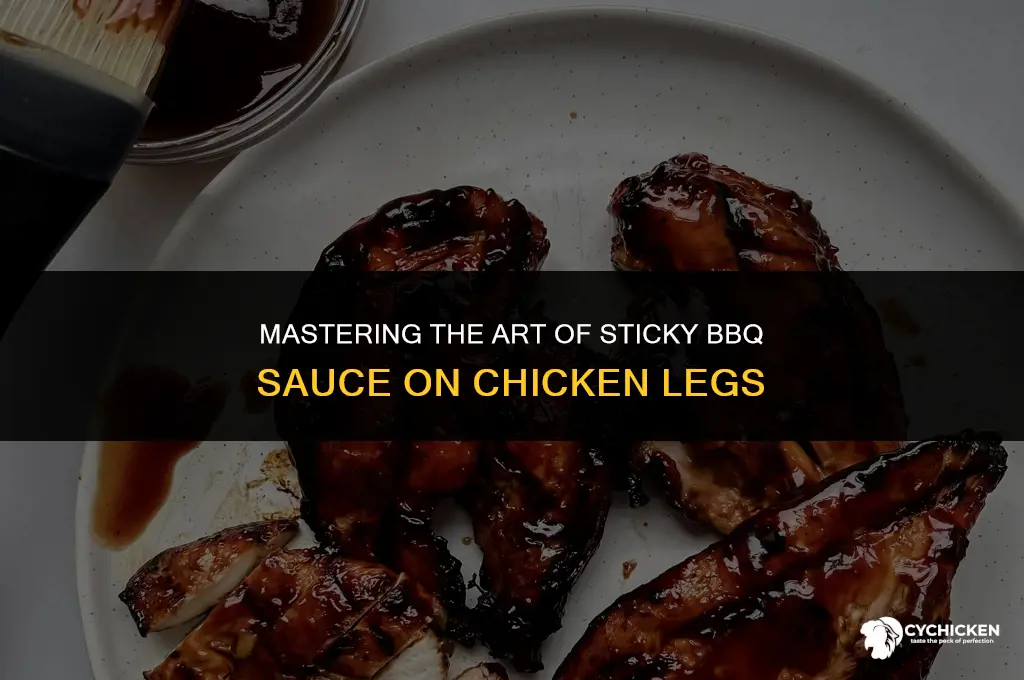 how to get barbecue sauce to stick to chicken legs