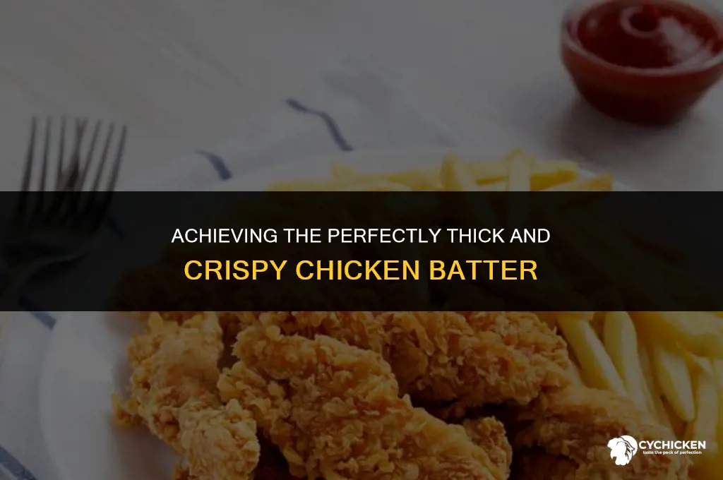 how to get batter thick and crispy on chicken