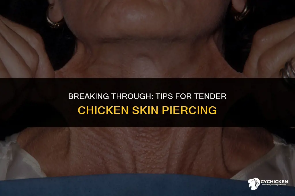 how to get bit through skin on chicken