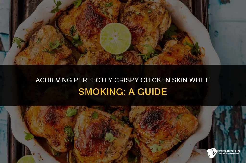 how to get bite through chicken skin when smoking chicken