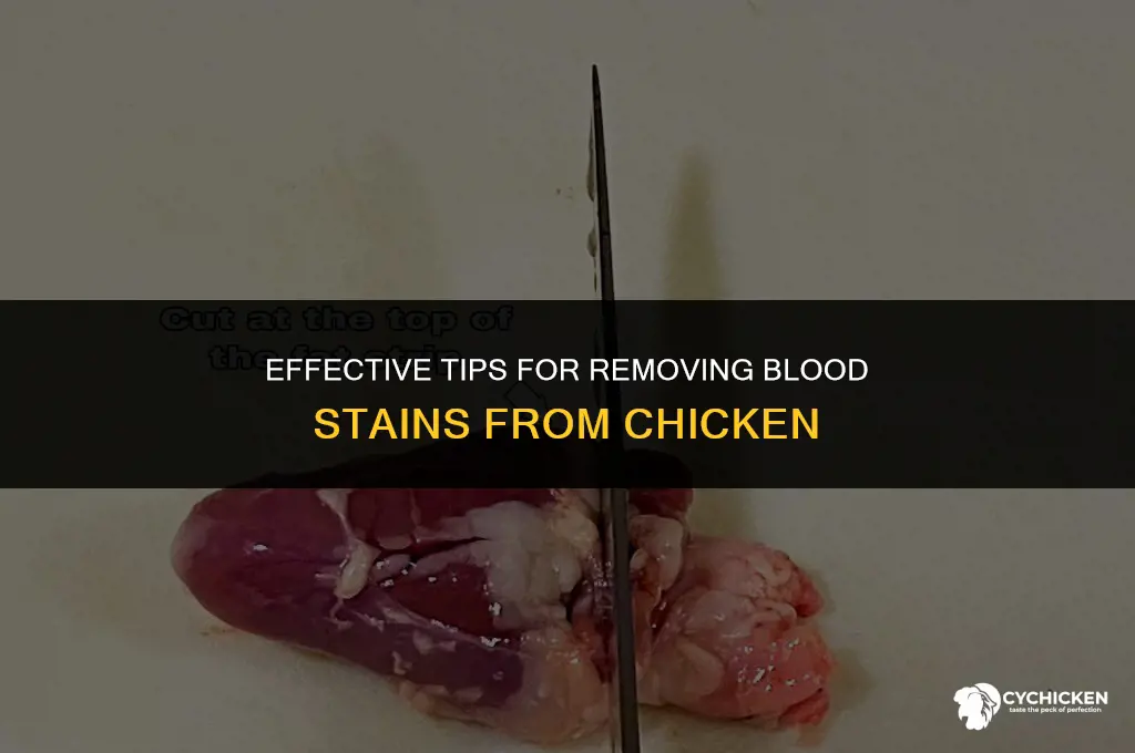 how to get blood off chicken