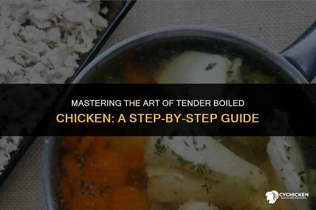 how to get boild chicken to be tender