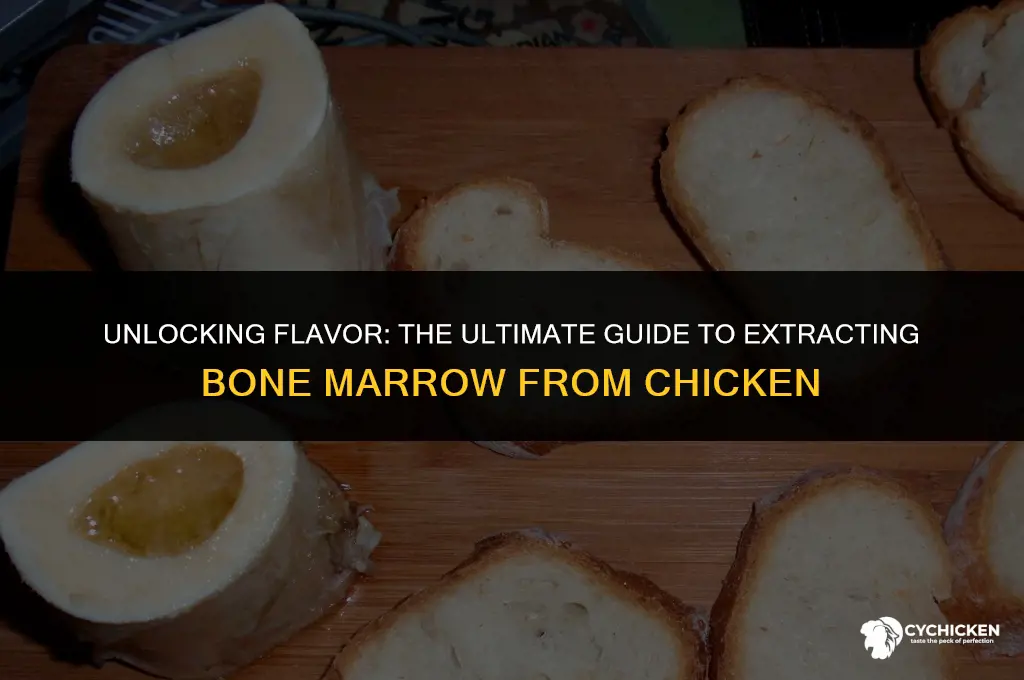 how to get bone marrow out of chicken
