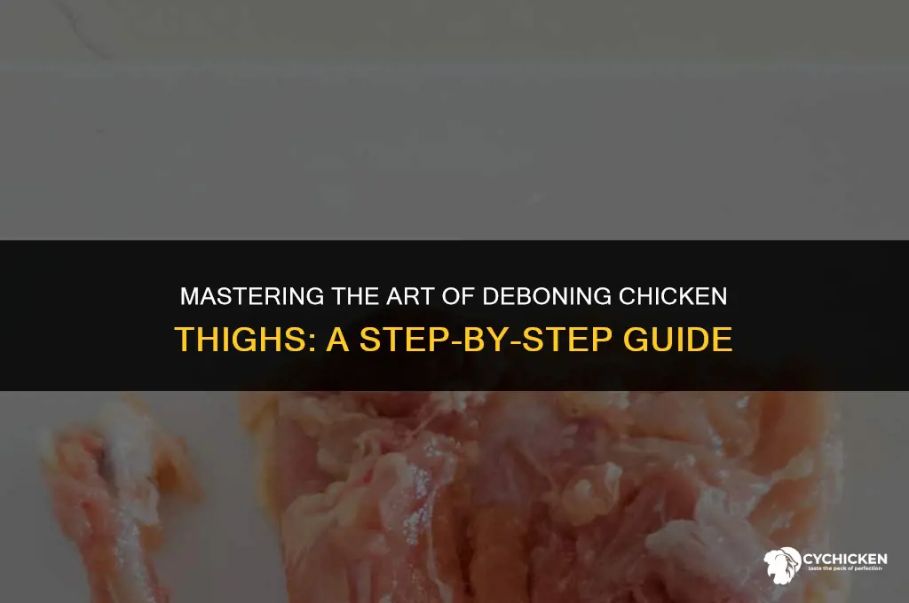 how to get bone out of chicken thigh