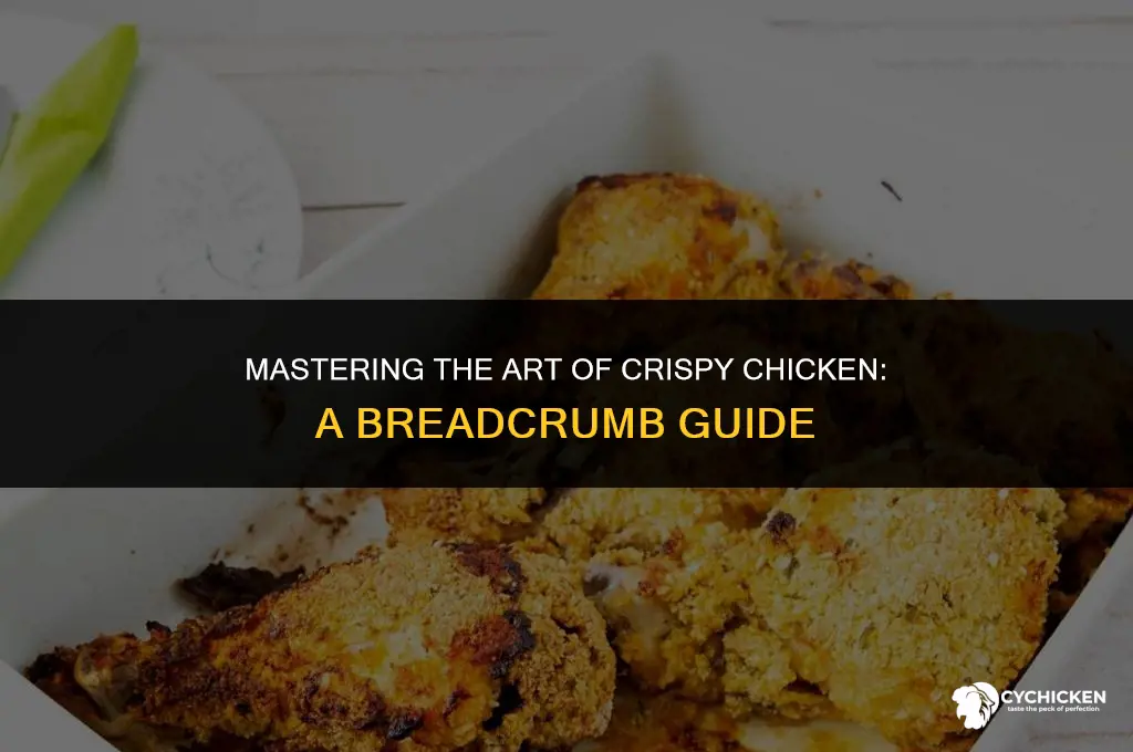 how to get bread crums to stick to chicken