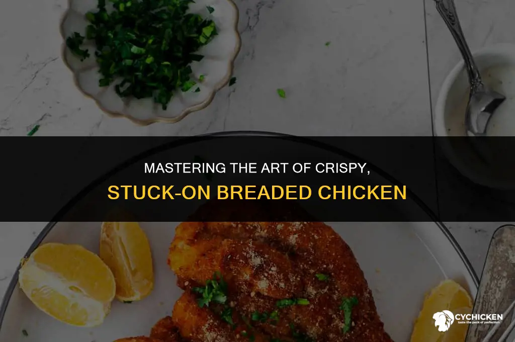 how to get breaded chicken to stick
