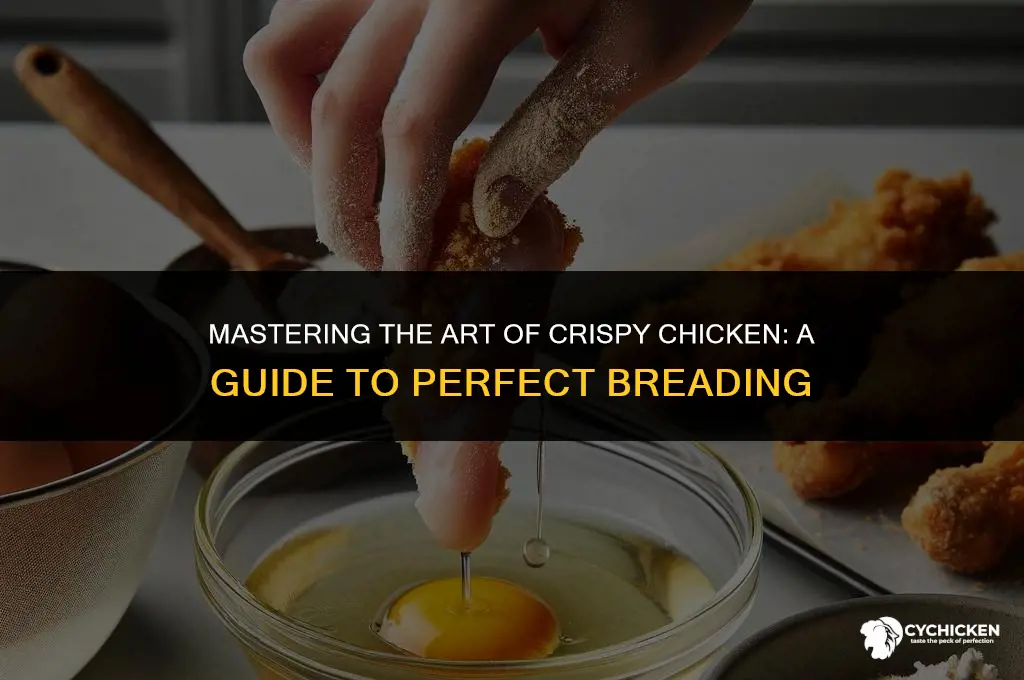 how to get breading to stick to chicken breast