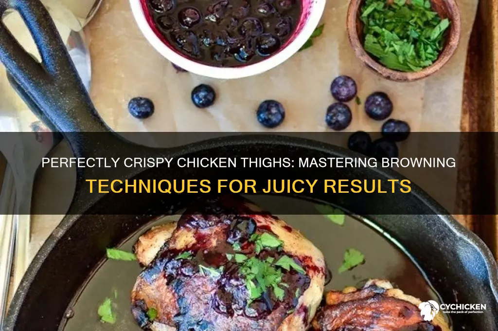 how to get brown out of chicken thighs