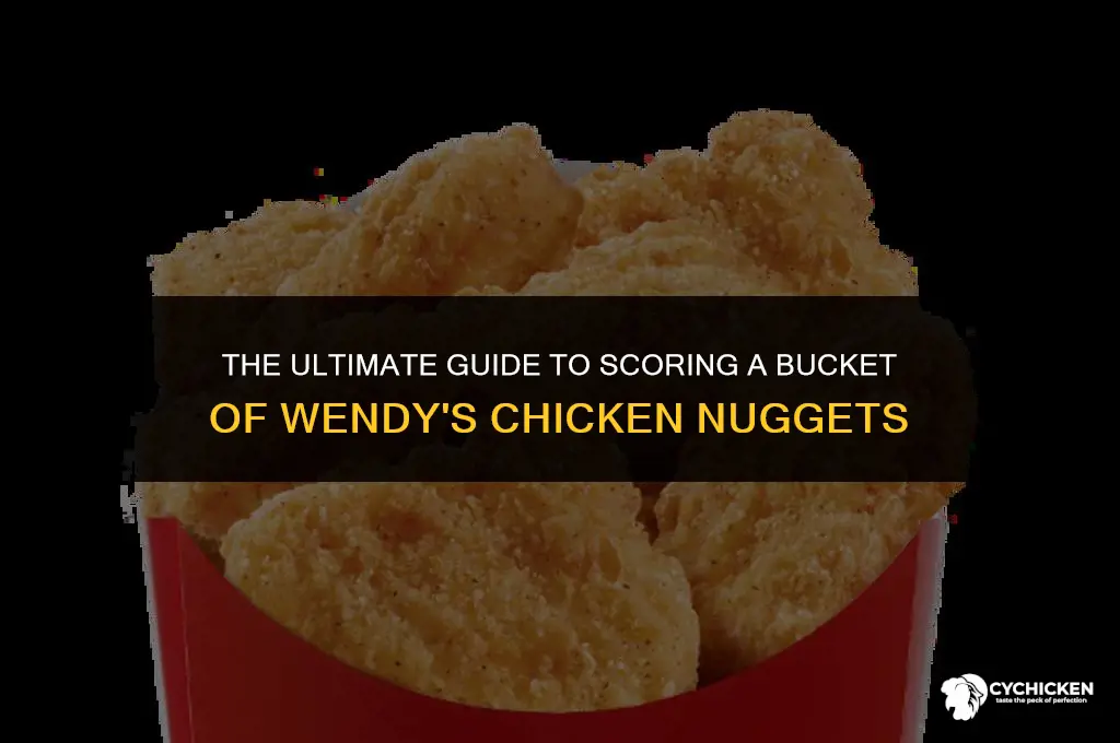 how to get bucket of wendy