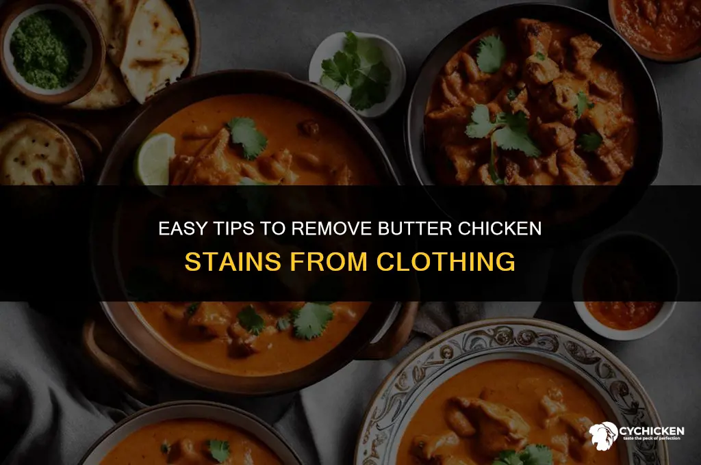 how to get butter chicken stain out of clothes