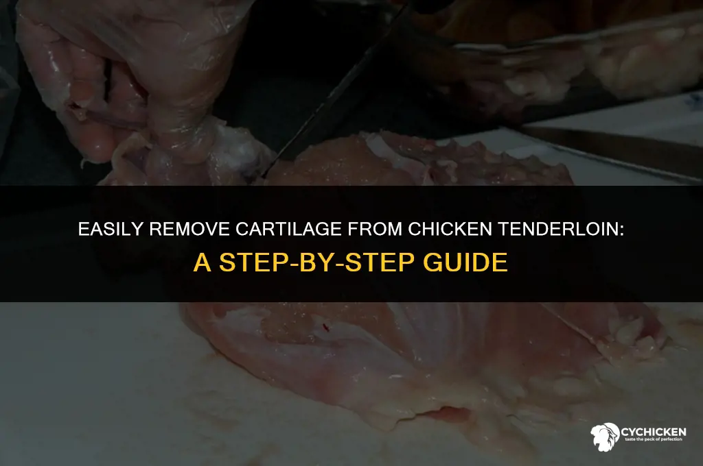 how to get cartilage out of chicken tenderloin