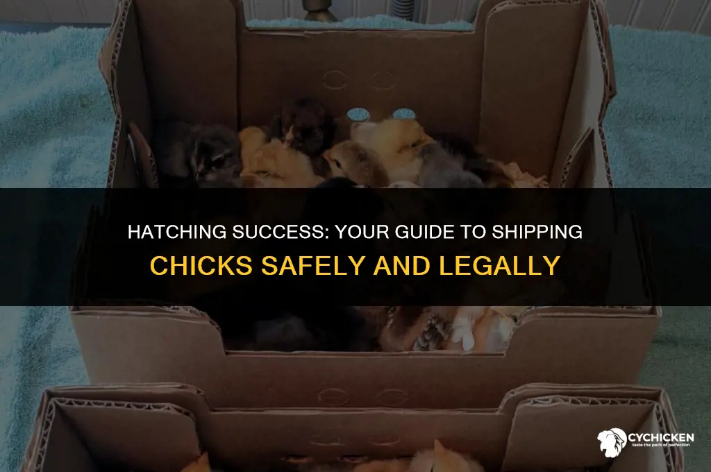 how to get certified to ship chicks