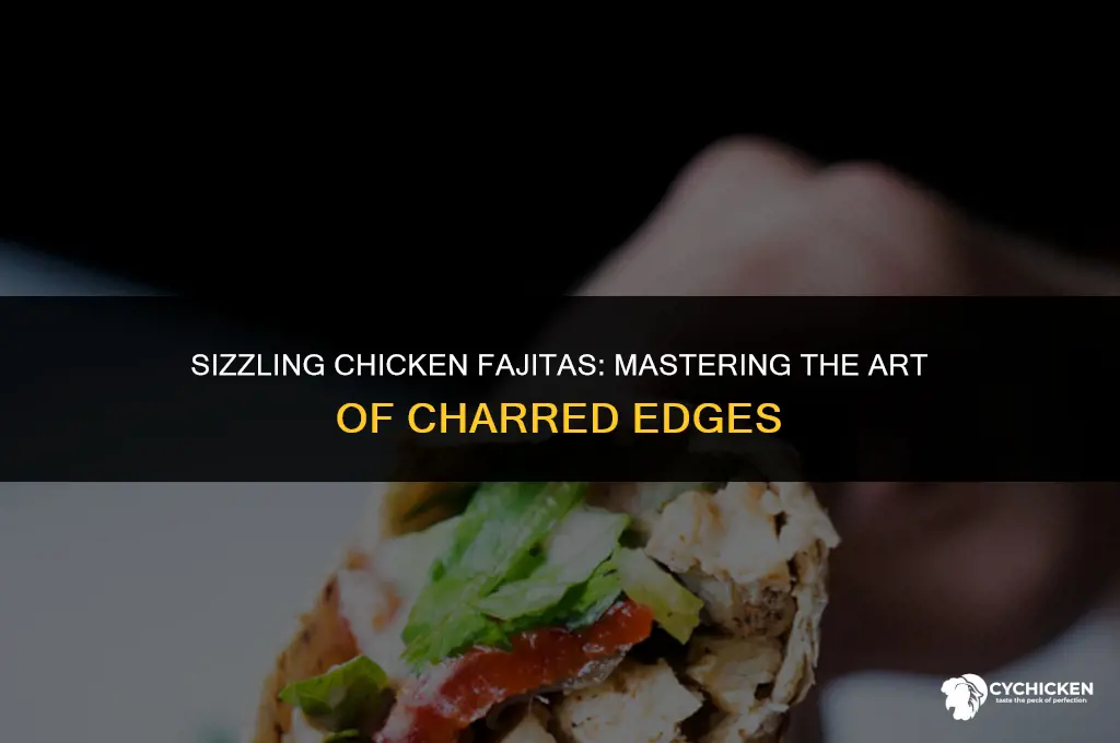 how to get char edges chicken fajitas