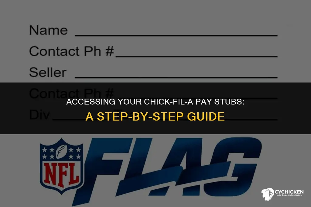 how to get check stubs from chick fil a