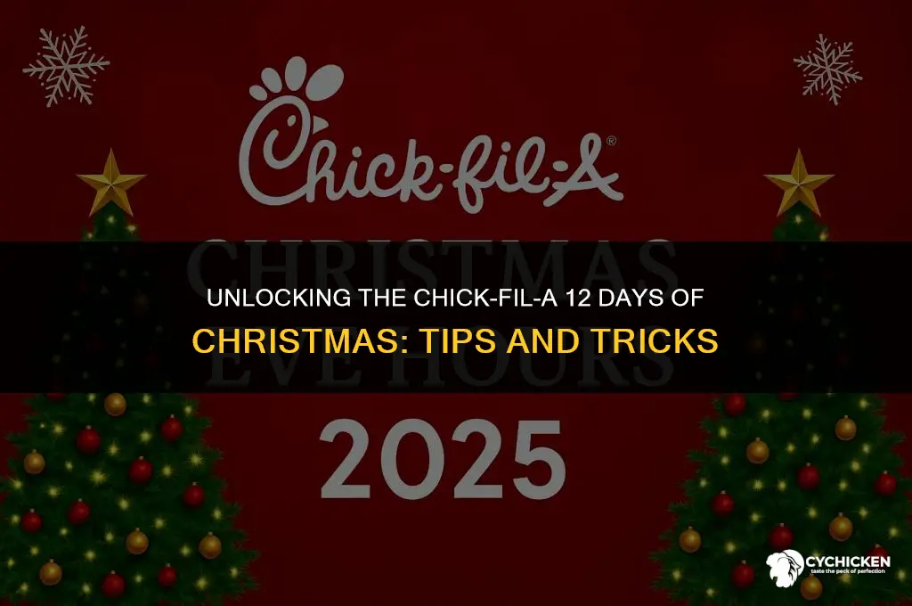 how to get chick fil a 12 days of christmas