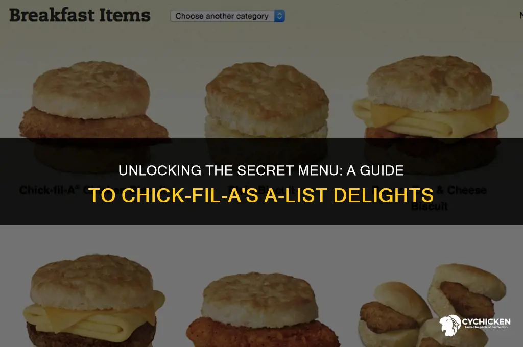 how to get chick fil a a list