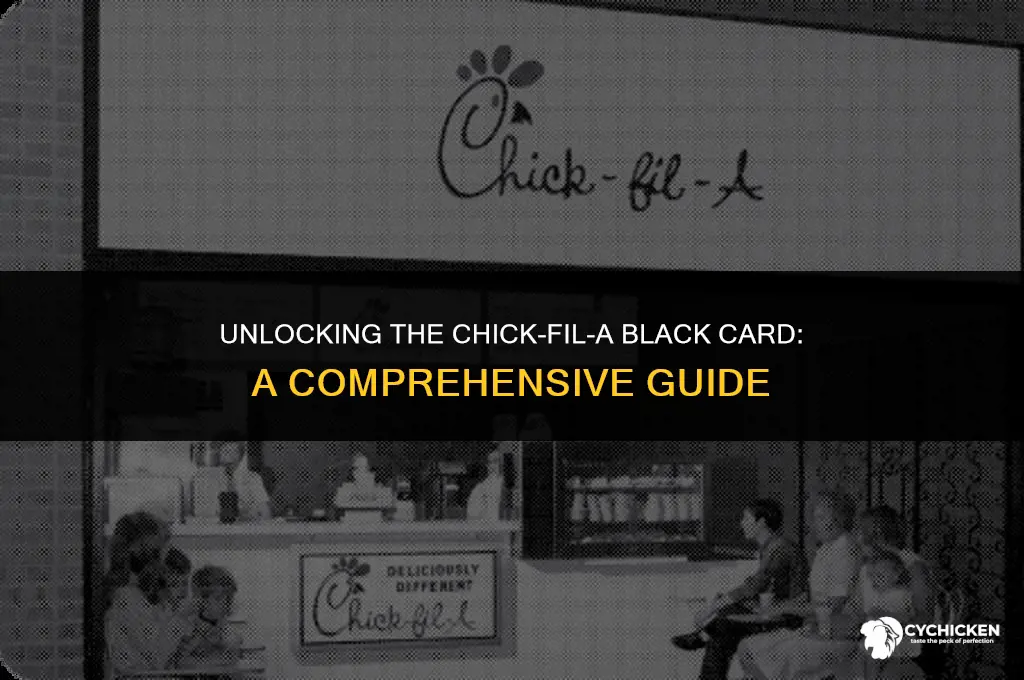 how to get chick fil a black card