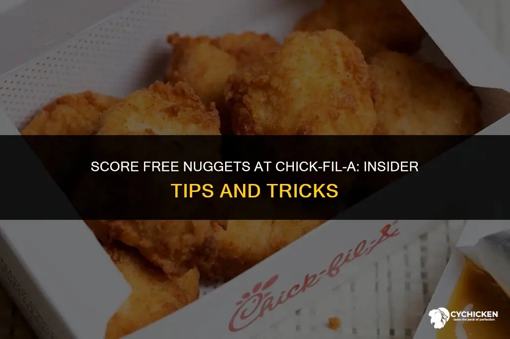 how to get chick fil a free nuggets