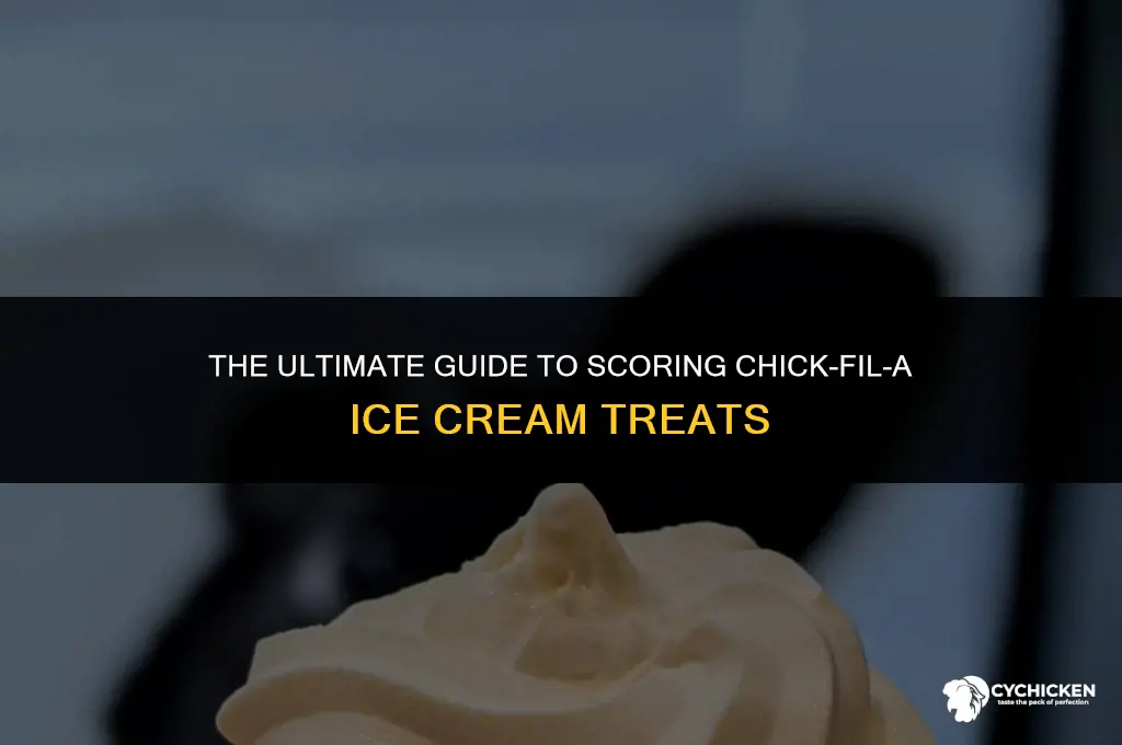 how to get chick fil a ice