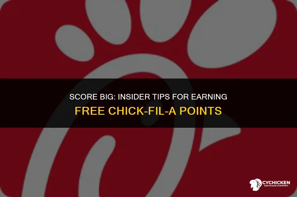 how to get chick fil a points free