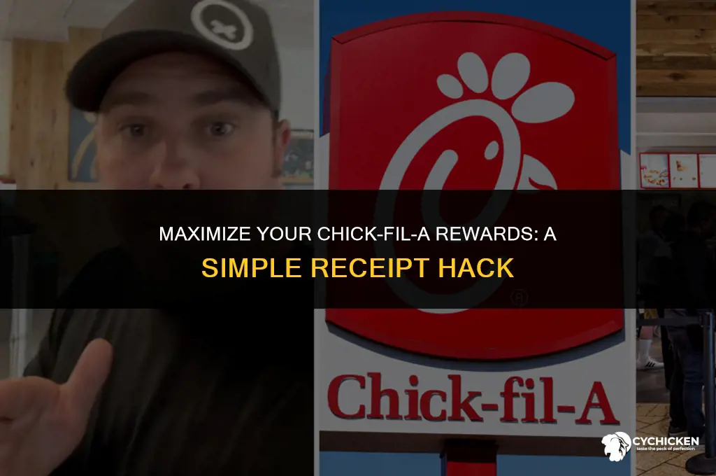 how to get chick fil a points from receipt