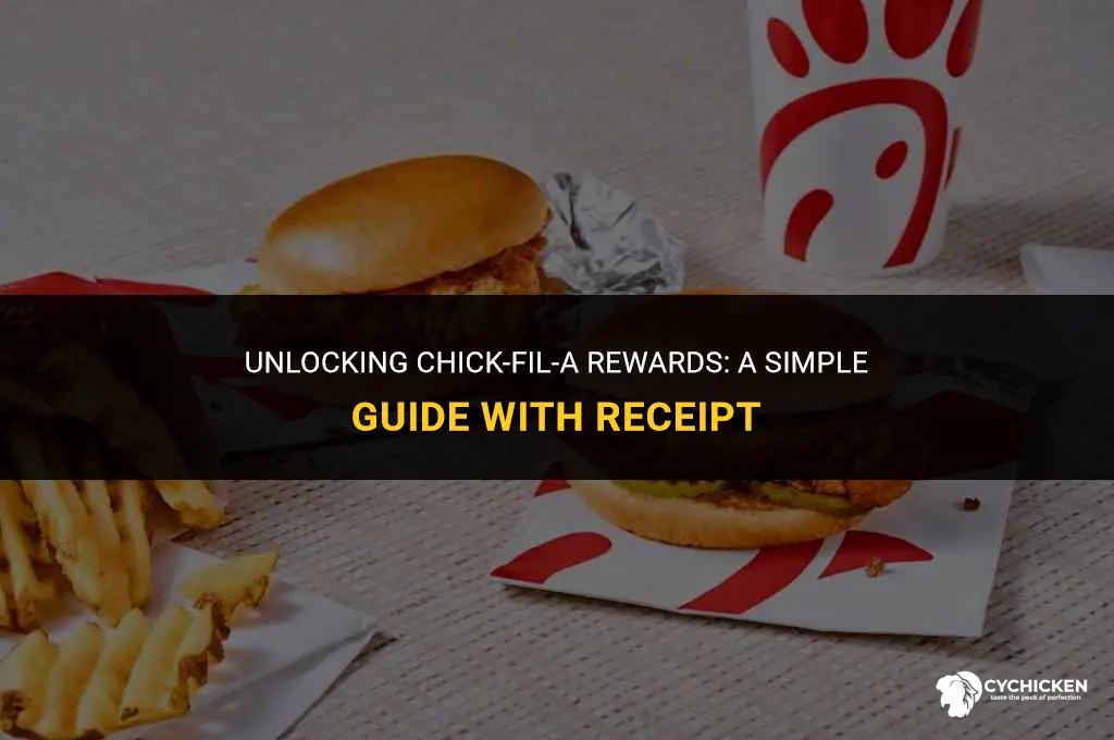 how to get chick fil a rewards with receipt