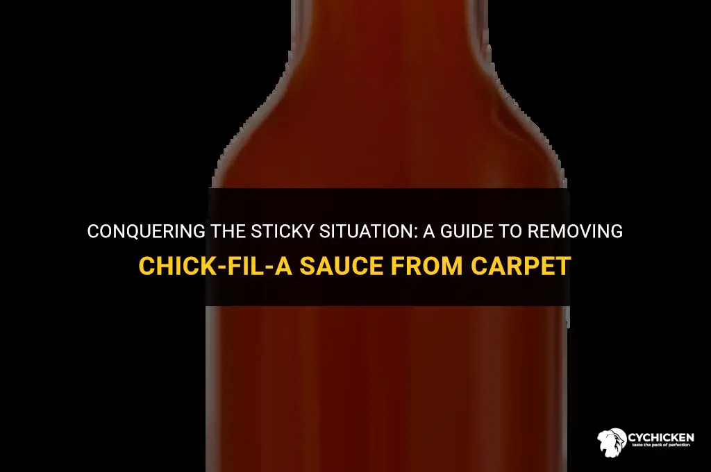 how to get chick fil a sauce out of carpet