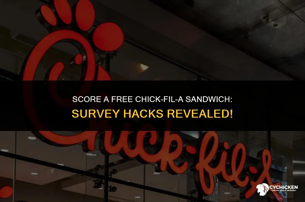 how to get chick fil a survey for free sandwich