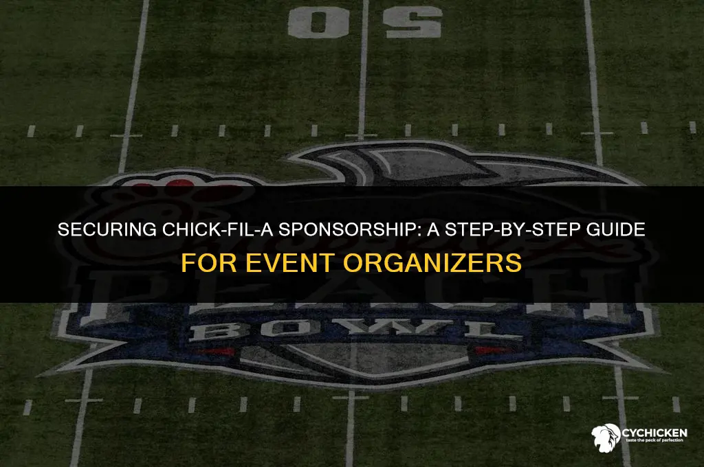 how to get chick fil a to sponsor an event