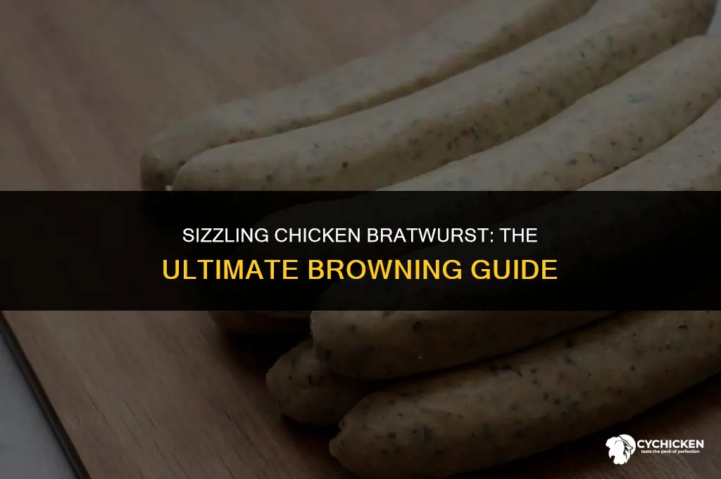 how to get chicken bratwurst browned