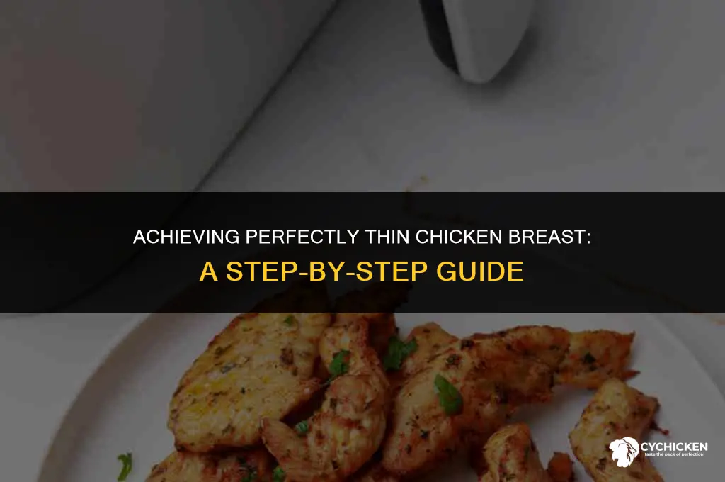 how to get chicken breast thin
