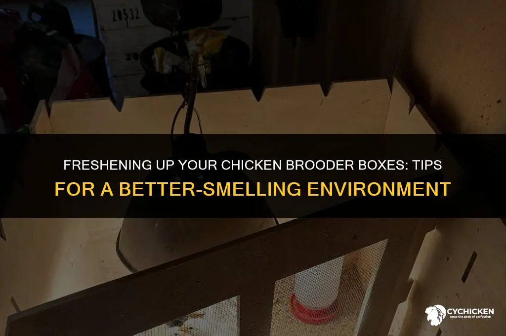 how to get chicken brooder boxes to smell better