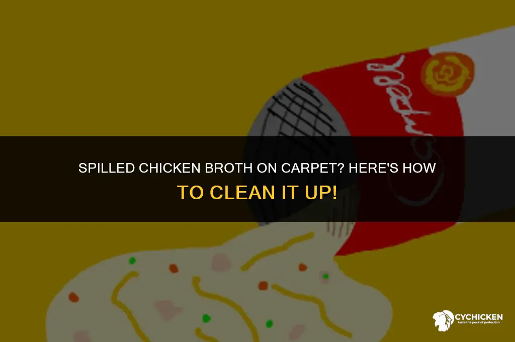 how to get chicken broth out of carpet