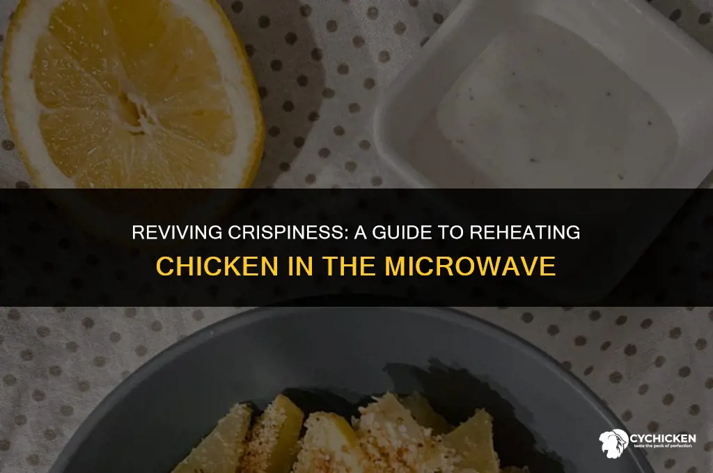 how to get chicken crispy again in the microwave