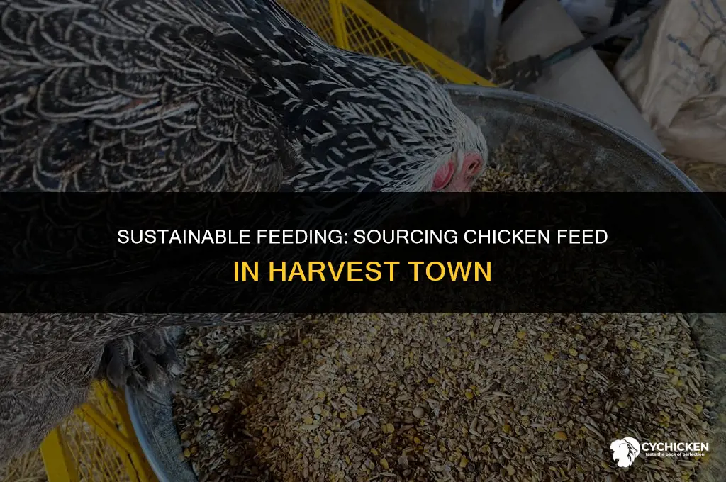 how to get chicken feed in harvest town