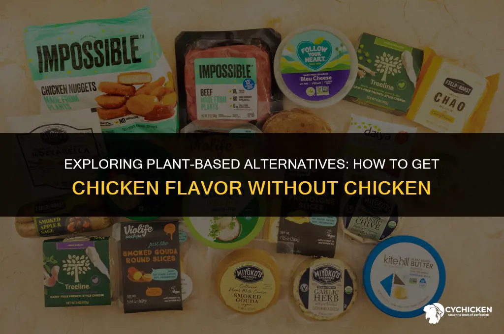 how to get chicken flavor without chicken