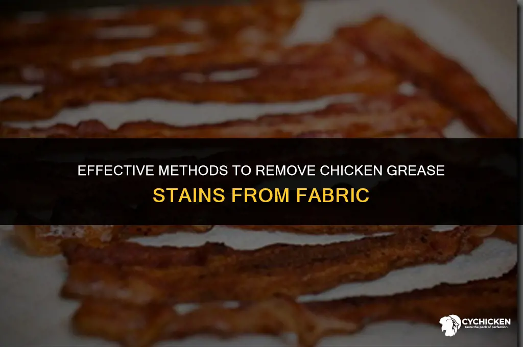 how to get chicken grease out of fabric