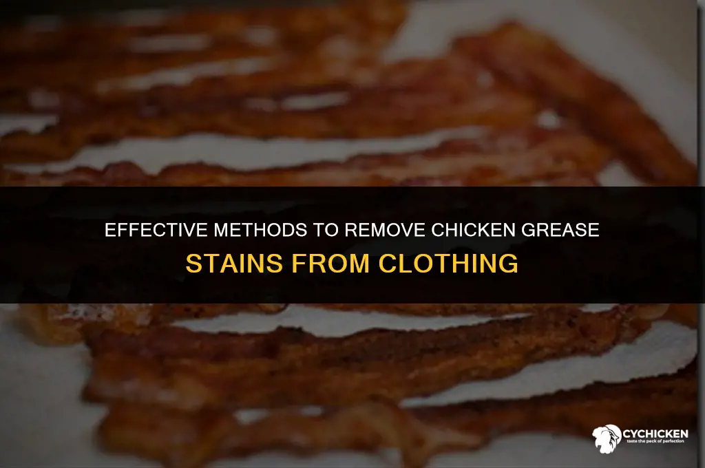 how to get chicken grease outta clothes