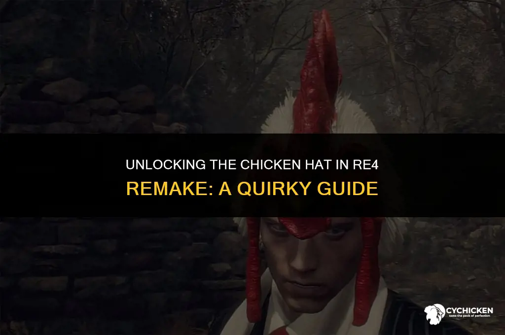 how to get chicken hat in re4 remake