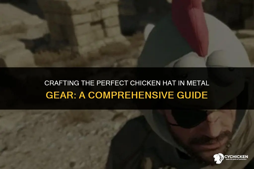 how to get chicken hat metal gear
