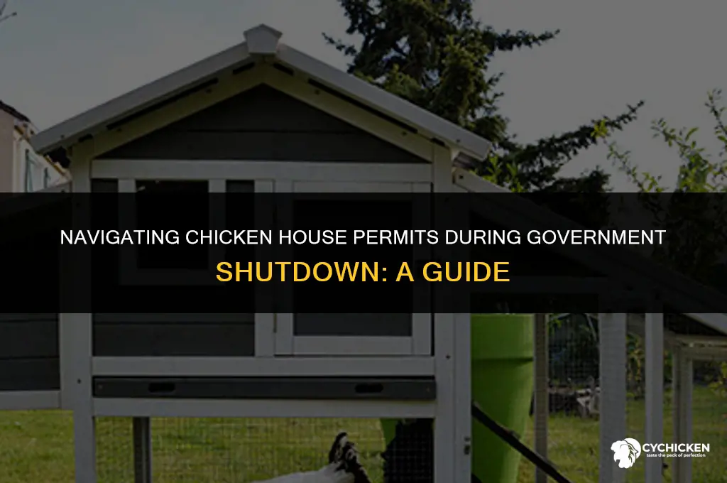 how to get chicken house permits since government shut down
