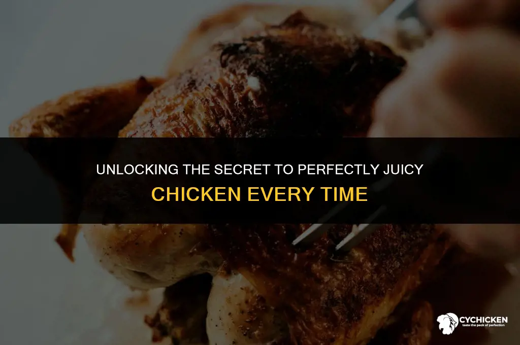 how to get chicken juicy