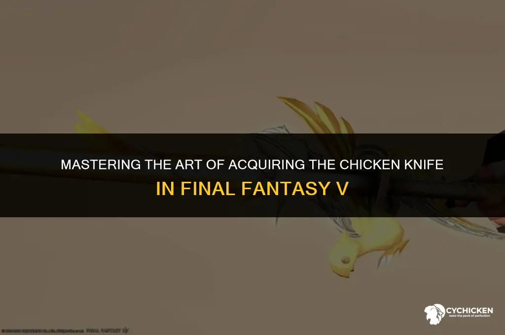 how to get chicken knife ff5