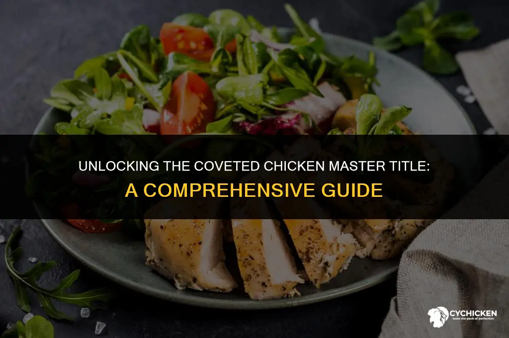 how to get chicken master title