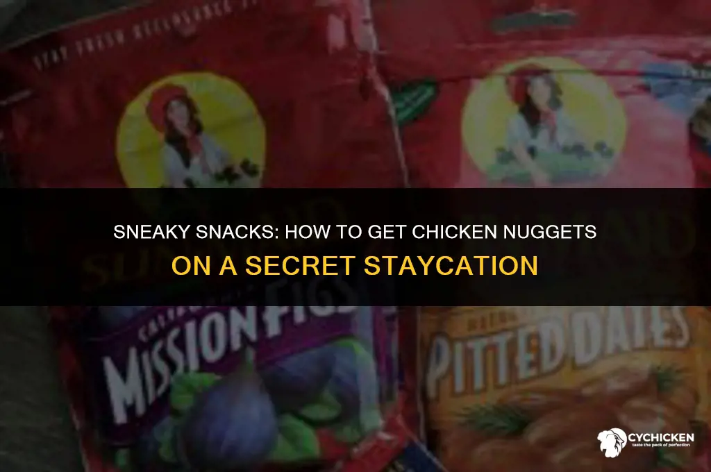 how to get chicken nugget in secret staycation