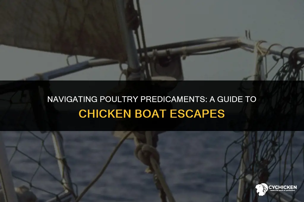 how to get chicken out of boat