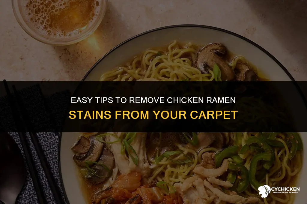 how to get chicken ramen noodle stain out of carpet