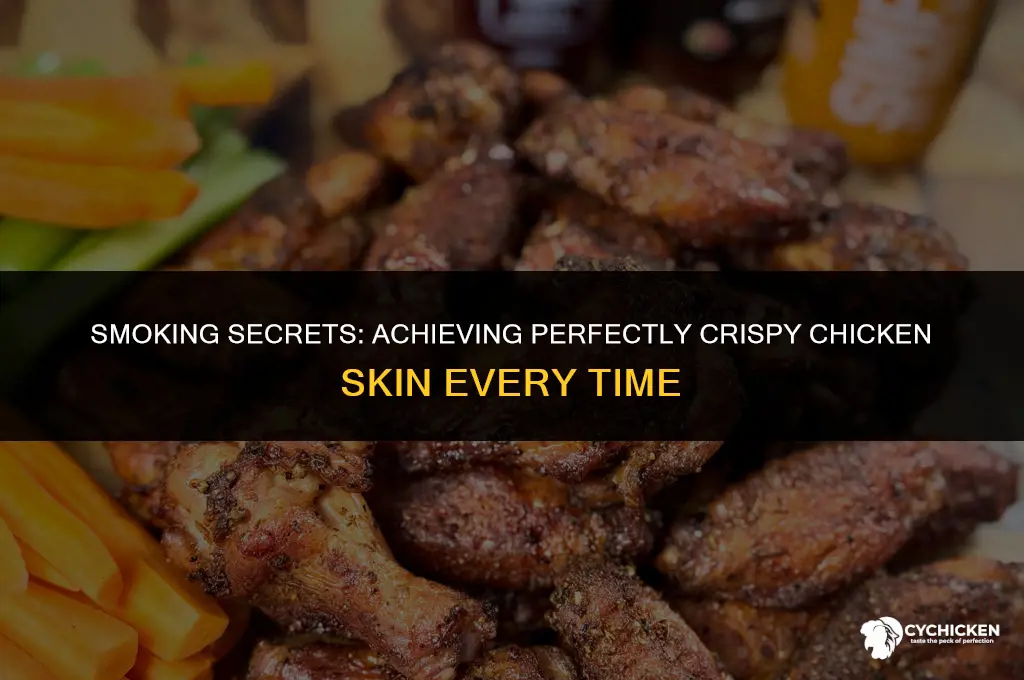 how to get chicken skin crispy in a smoker