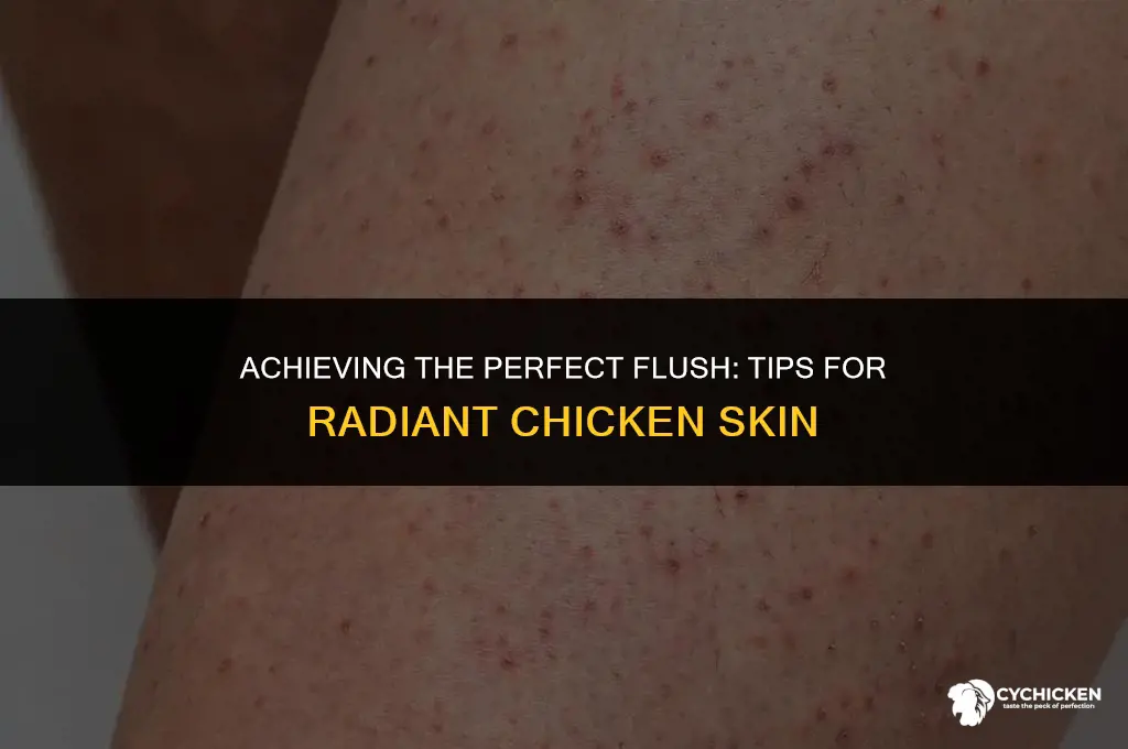 how to get chicken skin red