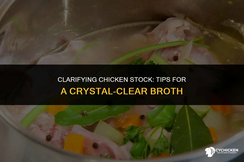how to get chicken stock clear